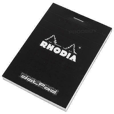 RH BLOC NOTES 8.5*12CM 80F N12 DOT PAD BLACK RHODIA 12559C [1]