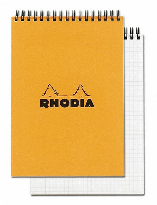 RH BLOC NOTES A5 SPIRA 80F AR ORANGE RHODIA 16500C [4]