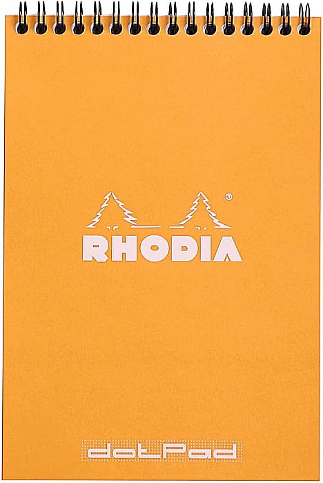 RH BLOC NOTES A5 SPIRA 80F DOTS ORANGE RHODIA 16503C [1]