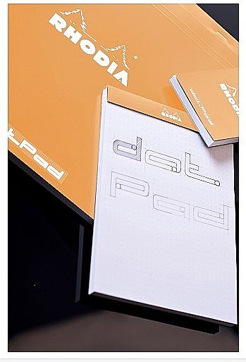 RH BLOC NOTES A5 80F N16 DOTS ORANGE RHODIA 16558C [4]