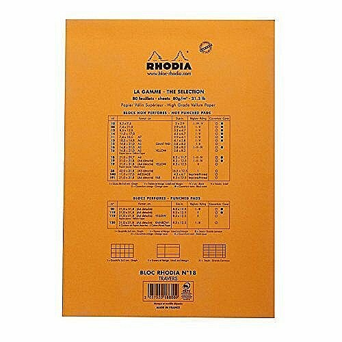 RH BLOC NOTES A4 SPIRA 80F AR ORANGE RHODIA 18500C [3]