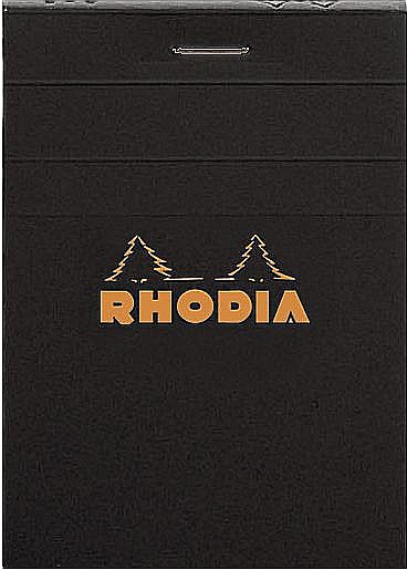RH BLOC NOTES A7 80F N11 AR BLACK RHODIA 112009C [1]