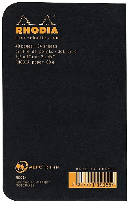 RH NOTES A7 24F DOTS BLACK RHODIA 119155C [3]