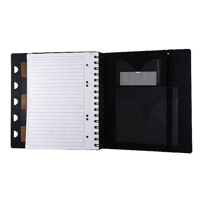 RH EXABOOK CAIET REINCARCABIL A5 80F SPIRA DR PP BLACK RHODIA 132576C [5]