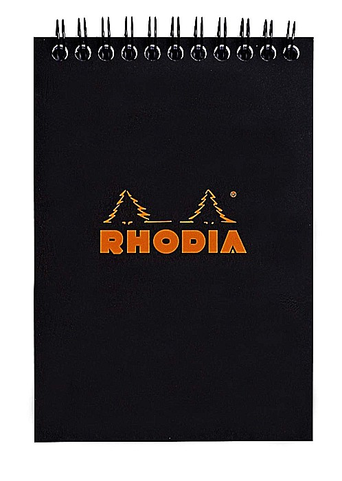 RH BLOC NOTES A6 SPIRA 80F AR BLACK RHODIA 135009C [1]