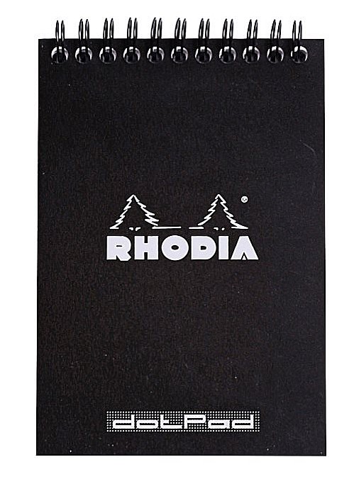 RH BLOC NOTES A6 SPIRA 80F DOT PAD BLACK RHODIA 135039C [1]