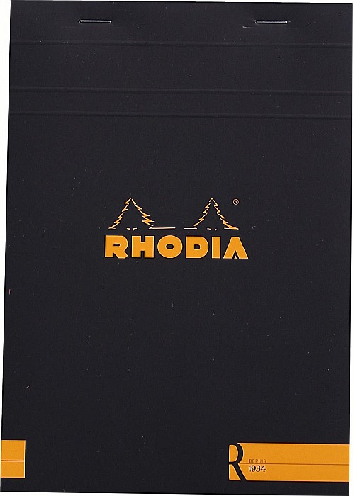RH BLOC NOTES A5 70F  N16 DR FOI IVORY BLACK RHODIA 162012C [1]