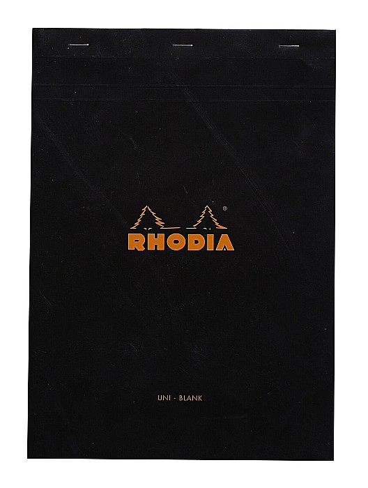 RH BLOC NOTES A4 80F N18 VELIN BLACK RHODIA 180009C [1]