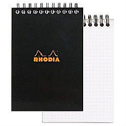 RH BLOC NOTES A4 SPIRA 80F AR BLACK RHODIA 185009C [2]