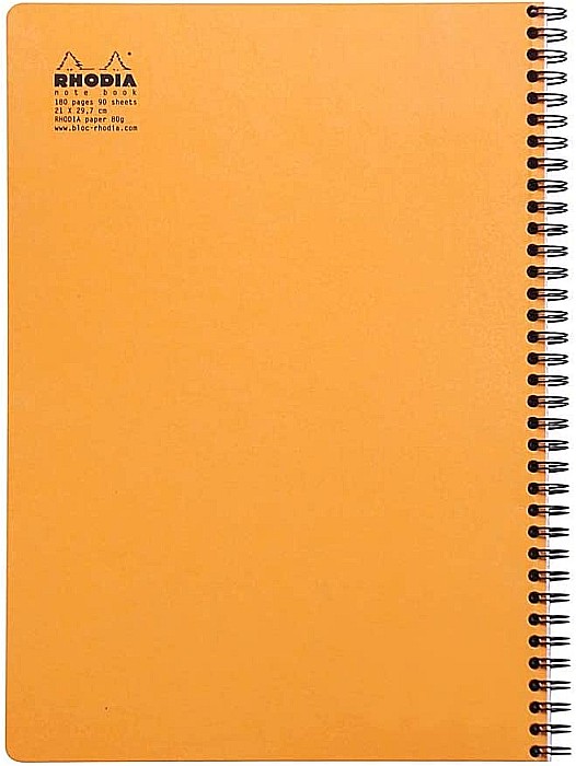 RH BLOC NOTES A4+ SPIRA 80F L+M ORANGE RHODIA 193108C [3]