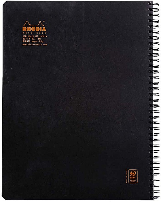 RH CAIET SPIRA A4 80F DR BLACK RHODIA 193109C [3]