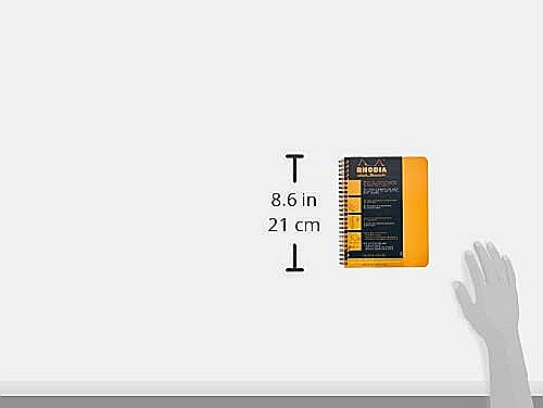 RH BLOC NOTES A5+ SPIRA 80F DOTS ORANGE RHODIA 193448C [4]