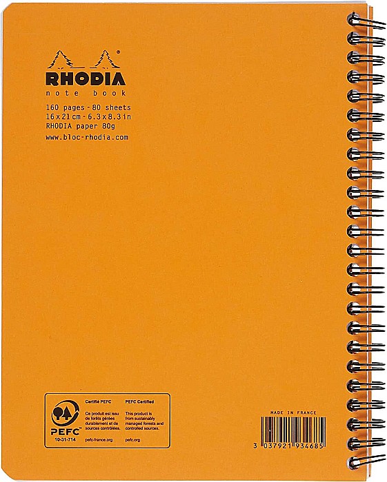 RH BLOC NOTES A5+ SPIRA 80F DR ORANGE RHODIA 193468C [2]