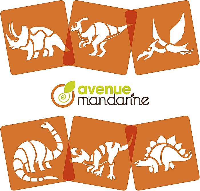 CF SABLON DINOZAURI 6/SET AVENUE MANDARINE 42449MD [2]