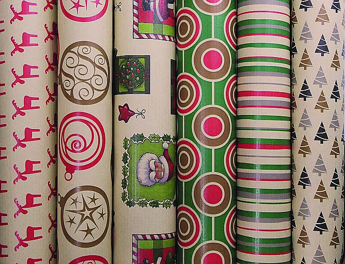 CF HARTIE AMBALAJ 0.70*2M BROWN KRAFT 60GR MOTIV CRACIUN 223799C [2]