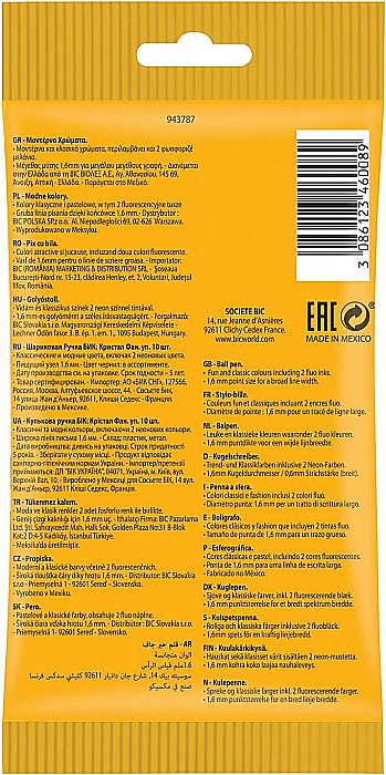 PIX BIC CRISTAL 10 CULORI/SET 216943437 [8]