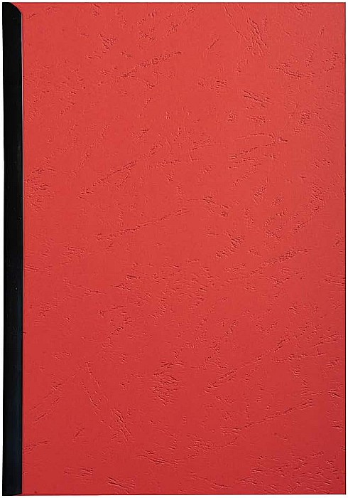 EX COPERTA CARTON IMITATIE PIELE A4 ROSU 25/SET 27805E/27809E [3]