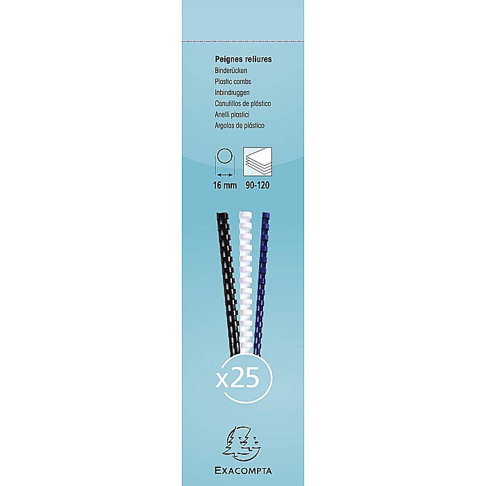 EX INEL PLASTIC 16MM 90-120 COLI 25/SET ALB 76500E [2]