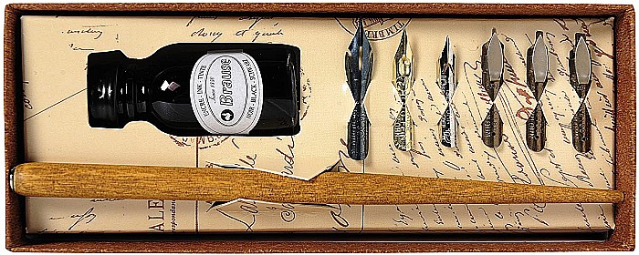 CF SET CALIGRAFIE HERBIN, 6 PENITE, TOC SI CERNEALA NEAGRA, 15 ML 195B [3]