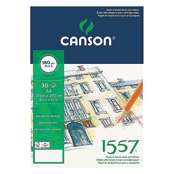 PR BLOC SCHITE CANSON 1557 A4 180G/30F 143 204127414 [1]