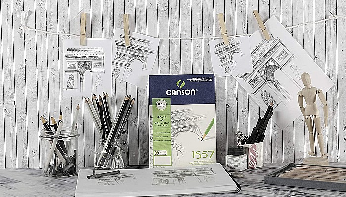 PR BLOC SCHITE CANSON 1557 A4 180G/30F 143 204127414 [3]