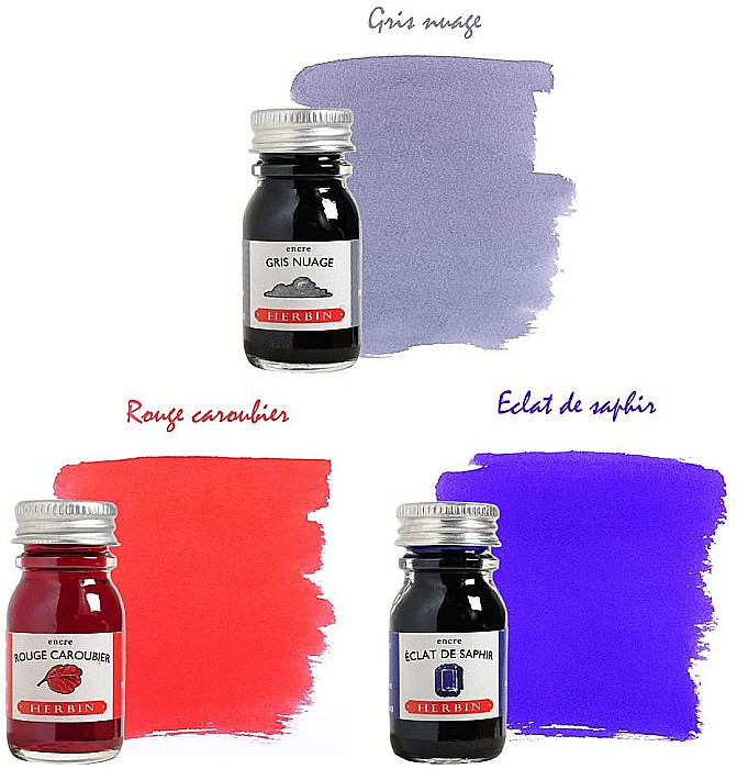 CF SET DE SCRIS HERBIN, PENITA "CITO FEIN" CU TOC AURIU,SI 3 CERNELURI, CUTIE LEMN 27804T [3]