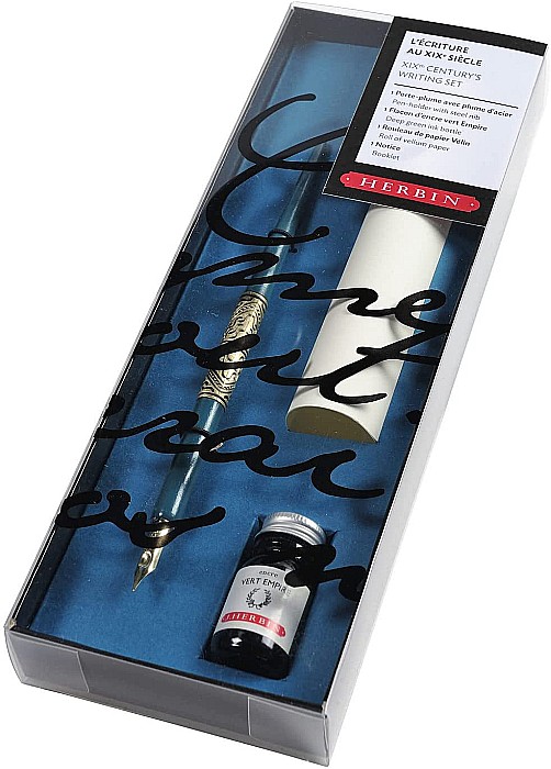 CF SET DE SCRIS HERBIN SECOLUL XIX, PENITA, TOC HARTIE SI CERNEALA 28500T [1]