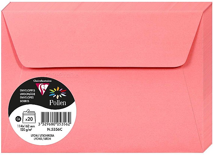 PLIC CLAIREFONTAINE C6 20/SET LITCHI 5356C [1]