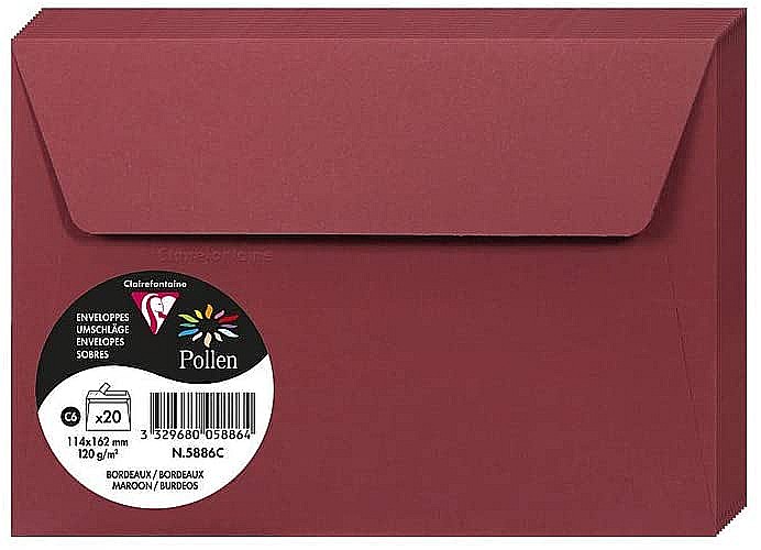 PLIC CLAIREFONTAINE C6 20/SET BORDO 5886C [1]