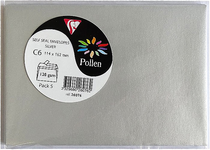 PLIC CLAIREFONTAINE C6 5/SET ARGINTIU 26076C [2]