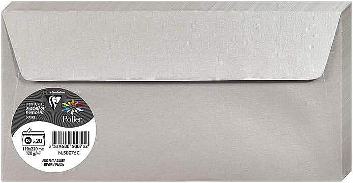 PLIC CLAIREFONTAINE DL PERLAT 20/SET ARGINTIU 50075C [1]