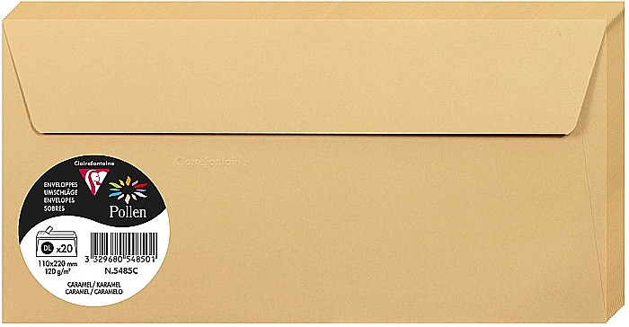 PLIC CLAIREFONTAINE DL 20/SET CARAMEL 5485C [1]