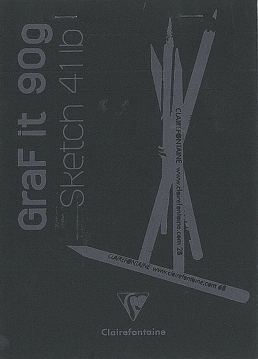 CF BLOC DESEN A5 GRAFIT 80F 90GR CLAIREFONTAINE BLACK 96842C [1]