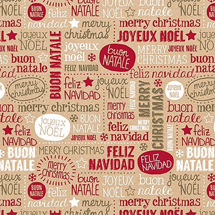 CF HARTIE IMPACHETAT ROLA 0.7*50M MOTIV CRACIUN KRAFT 70GR/M2 CLAIREFONTAINE 223811C [2]