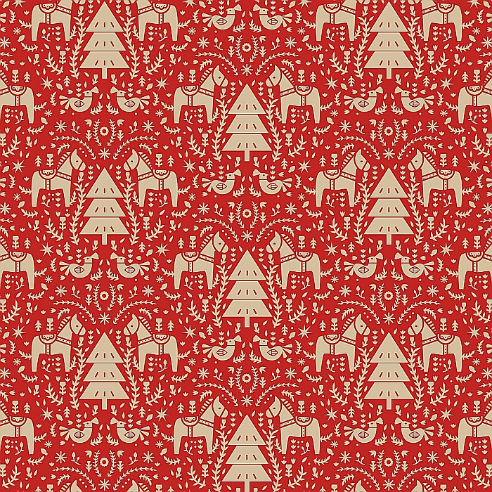 CF HARTIE IMPACHETAT ROLA 0.7*50M MOTIV CRACIUN KRAFT 70GR/M2 CLAIREFONTAINE 223814C [2]