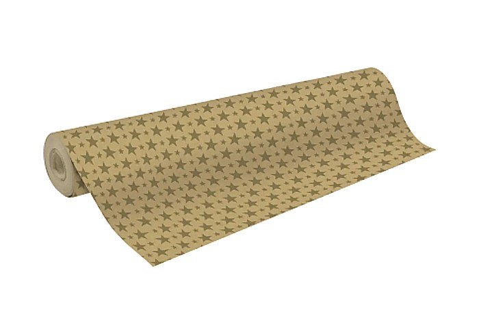 CF HARTIE IMPACHETAT ROLA 0.7*50M STELUTE AURII 70GR/M2 CLAIREFONTAINE 223905C [1]