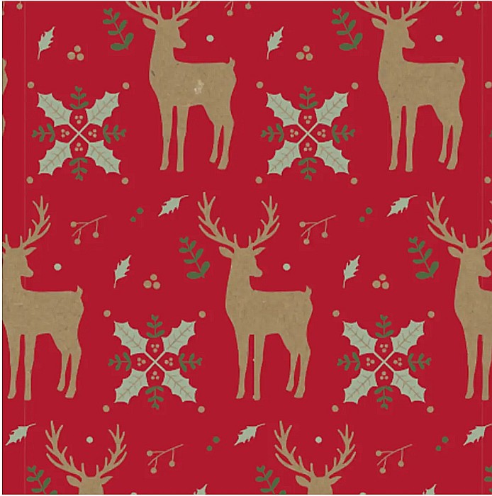 CF HARTIE IMPACHETAT CRACIUN ROSU 50*0.35M 70G 223922C [3]