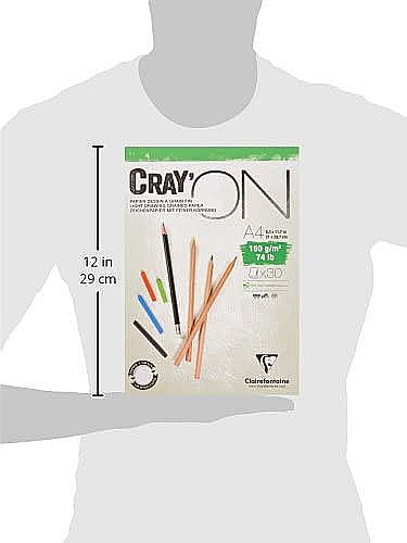 CF BLOC DESEN A4 CRAY'ON 30F 160GR CLAIREFONTAINE 975027C [4]