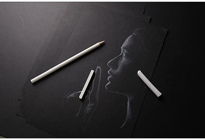 CF BLOC DESEN A4 CARBON 20F 120GR/m2 HARTIE NEAGRA SPIRA Carb'ON CLAIREFONTAINE 975043C [5]