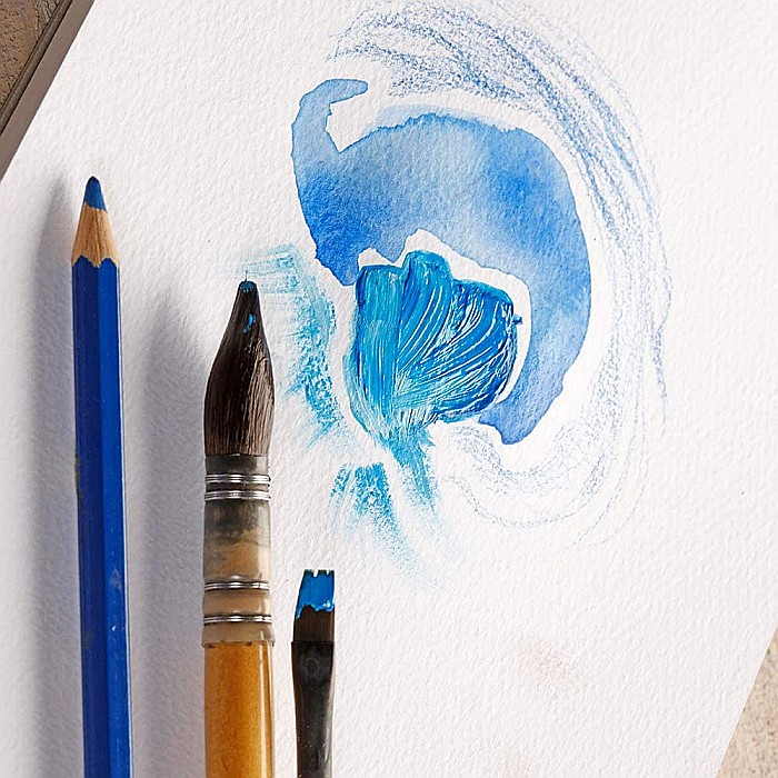 CF BLOC DESEN A5 PAINT'ON 24F 250GR DENIM CLAIREFONTAINE MULTI-TECHNIQUE 975409C [4]