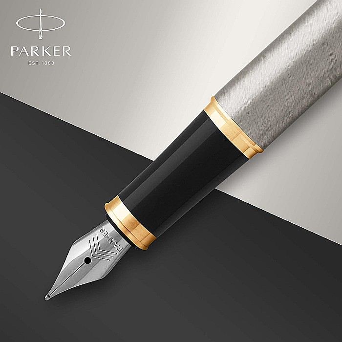 PARKER STILOU IM BRUSH METAL-GOLD M GT 160939 [4]