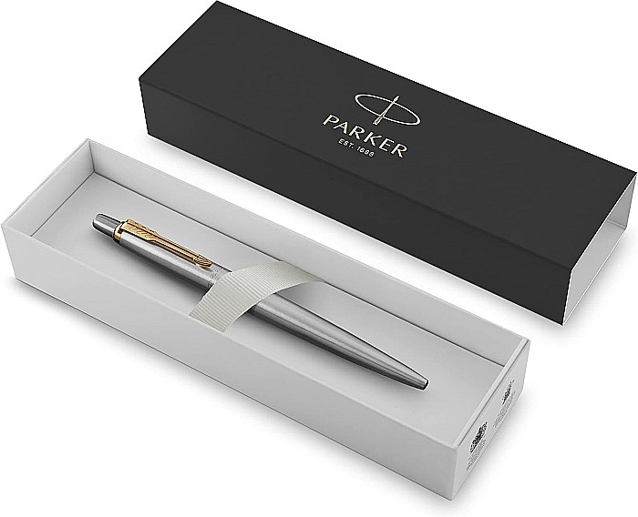 PARKER PIX JOTTER ROYAL STAINLESS STEEL CHROME TRIM GT 160019 [5]
