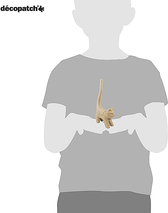 CF PISICA PAPIER MACHE 16.5CM AP129O [3]