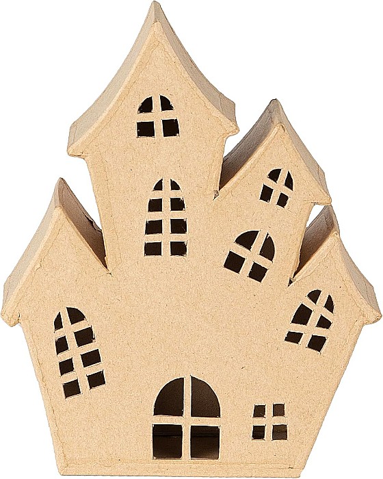 CF HAUNTED HOUSE PAPIER MACHE 16.5*8*19.5CM SA232C [1]