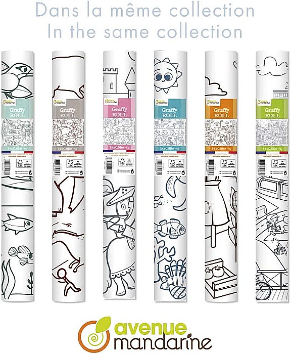 CF ROLA HARTIE DE COLORAT 0.35*5M 90GR ORAS ECOLOGIC AVENUE MANDARINE GY083C [4]