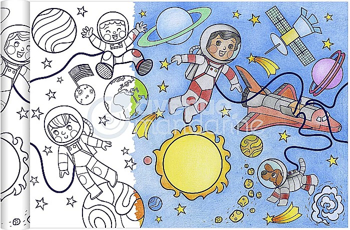 CF ROLA HARTIE DE COLORAT 0.35*5M 90GR SPATIU COSMIC AVENUE MANDARINE GY128C [2]