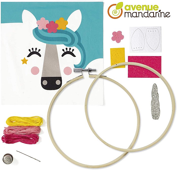 CF KIT CREATIV BRODERIE PIX'GALLERY TAMBURINA UNICORN KC120C [3]