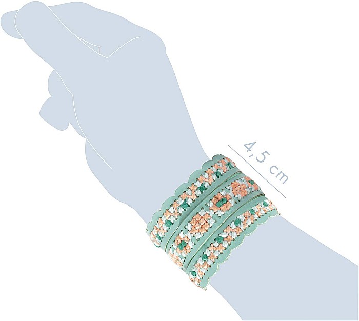 CF KIT CREATIV BRODERIE PIX' TRESOR BRATARI AVENUE MANDARINE KC129C [5]