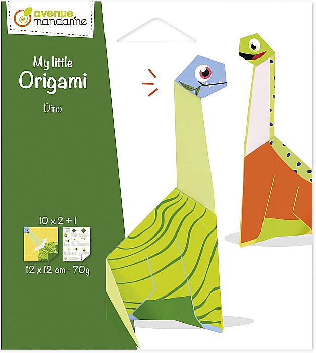 CF KIT CREATIV MY LITTLE ORIGAMI - DINOZAUR AVENUE MANDARINE OR517C [1]