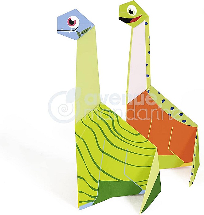 CF KIT CREATIV MY LITTLE ORIGAMI - DINOZAUR AVENUE MANDARINE OR517C [2]